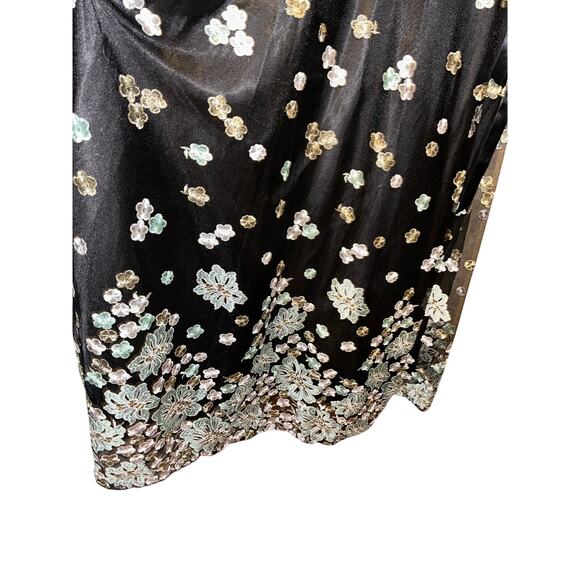 Tahari ALS Prom Homecoming Wedding Formal Floral Embroidered Maxi Formal Dress - Picture 5 of 14